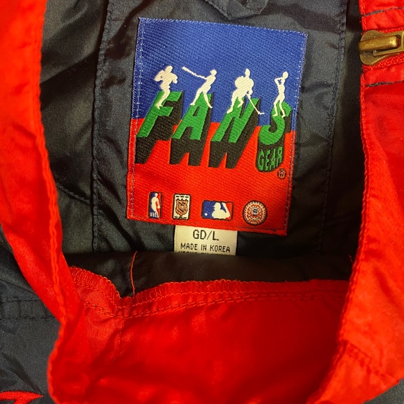 Vintage Fans Gear Cleveland Indians Windbreaker Size Large - Picture 4 of 5